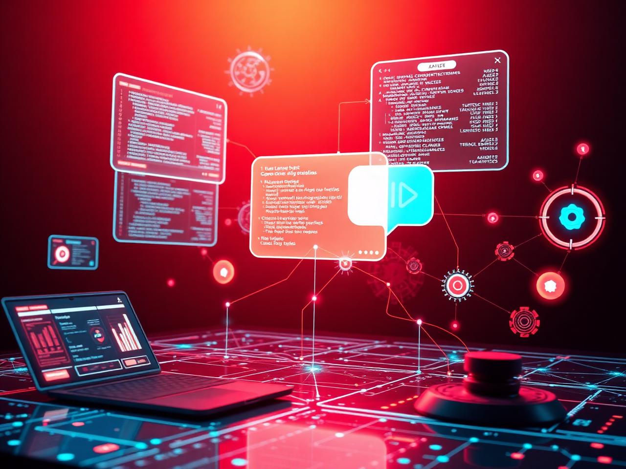 AI workspace illustration