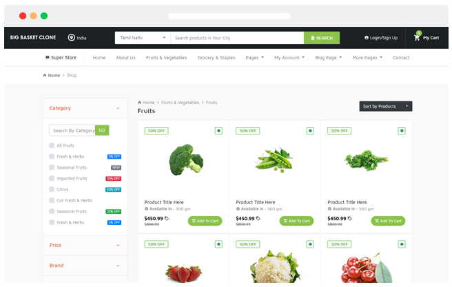 Herbal Multi Vendor Shopping System Script