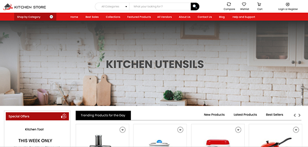 Kitchen Store Theme DOD IT SOLUTIONS