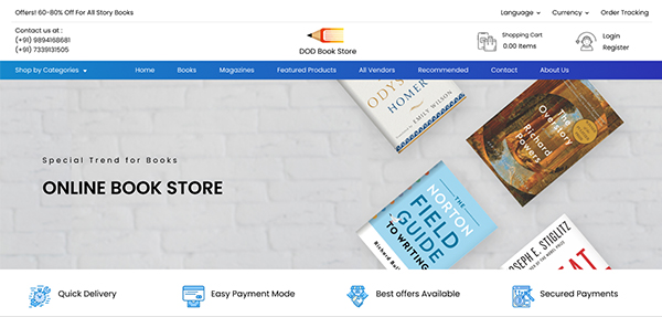 Book Store Theme DOD IT SOLUTIONS